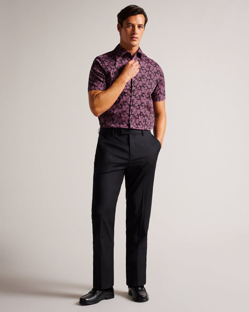 COMSHO-Shirts-SS Floral Print Shirt- Ted Baker Romania
